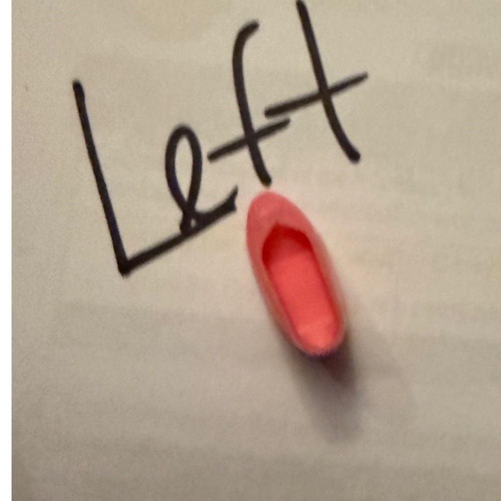 Vintage Barbie Red Pointed Toe Pump Left Shoe Replacement Mattel